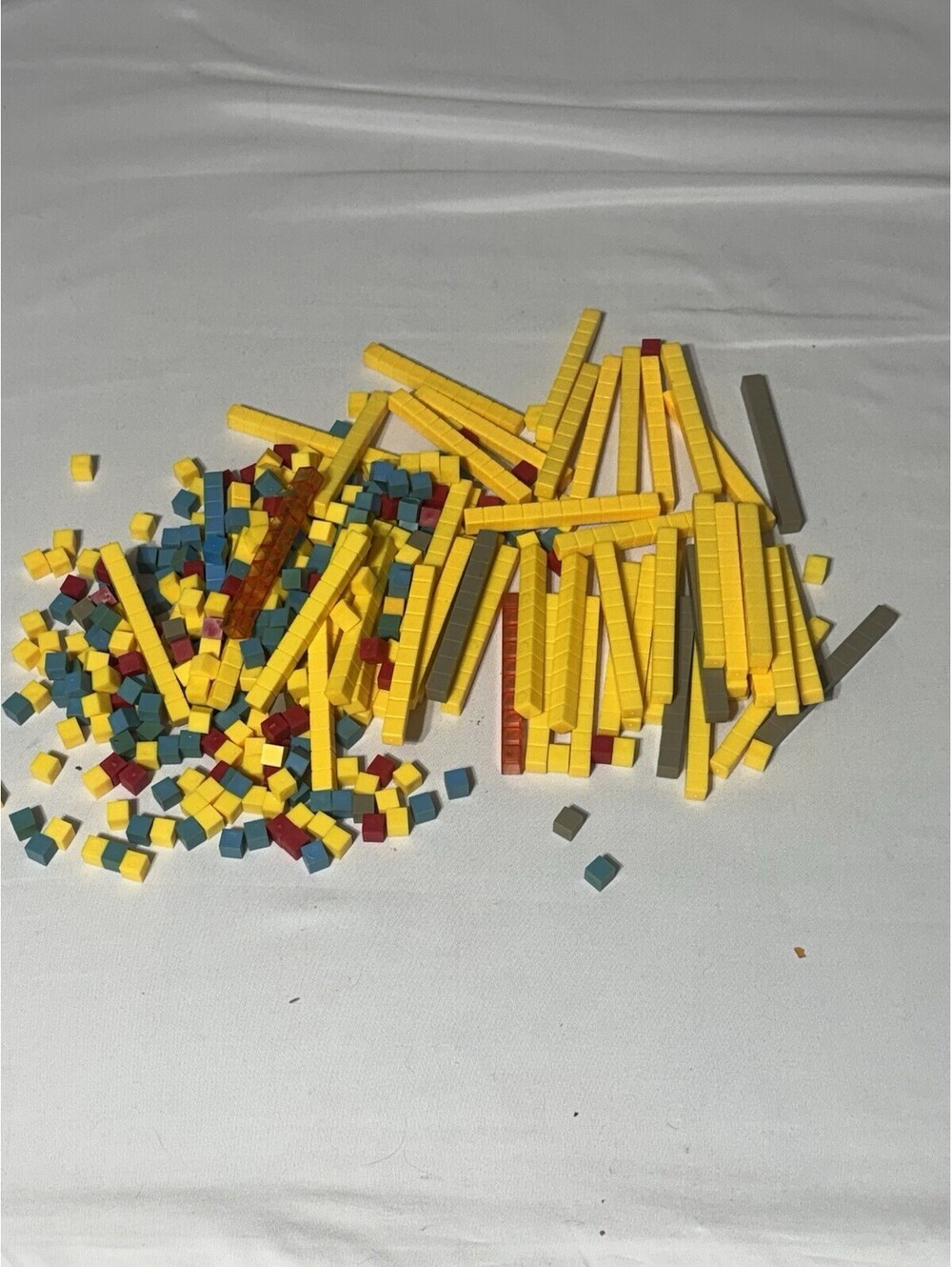Large Lot ,Base Ten Counting Blocks  Plastic Learning Math Homeschool ￼